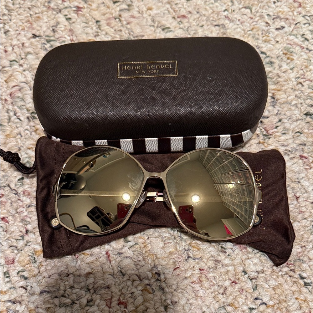 Henri Bendel Metallic Sunglasses